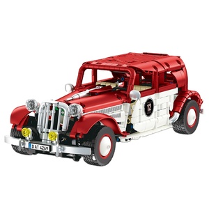 JJ9106 Remote Control <b>Plastic</b> 50-Piece Building <b>Block</b> Car 2.4G Four-Channel Retro Classic Toy Vehicle for Kids Indoor Outdoor - Product Image 1