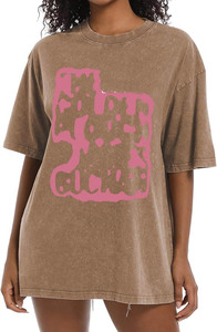 เสื้อยืดโอเวอร์ไซส์ลายฟอกสี - เสื้อยืดสตรีทแวร์สไตล์วินเทจเรโทร - เสื้อคอตตอนเนื้อหนาทรงไหล่ตกพร้อมโลโก้สั่งทำสำหรับผู้ชาย - Product Image 4