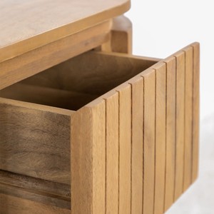 Mesita de Noche Vandana Arion Pebble en Madera de Mango Analis - Product Image 5