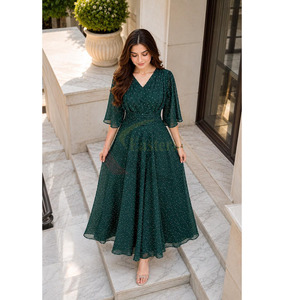 Vestido de Verano/Primavera, Estilo Europeo y Americano, Nuevo, para Mujer, Color Sólido, a la Moda, Dulce, Estilo Bohemio, para Vacaciones - Product Image 5