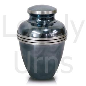 โกศบรรจุอัฐิสีน้ำเงินเมทัลลิกขนาดใหญ่ โกศโลหะสำหรับงานศพและอนุสรณ์สำหรับผู้ใหญ่ สำหรับใส่เถ้ากระดูกมนุษย์ ผู้ผลิตและจำหน่ายแบบ OEM ODM - Product Image 3