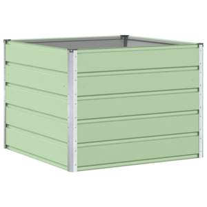 Macetas y Jardineras de Acero Verde Pastel de 100 x 100 x 75 cm, Elegante Jardinera para Decoración de Jardín Exterior - Product Image 2