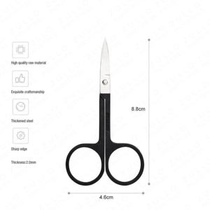 Ciseaux à ongles professionnels en acier inoxydable noir et argent, outil de coupe précis et tranchant pour manucure et pédicure, idéal pour les salons de beauté - Product Image 4