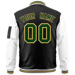 เสื้อแจ็คเก็ตวาร์ซิตี้แบบถักสำหรับผู้ชายรุ่นปี 2026 กันน้ำ กันลม ระบายอากาศได้ดี ผลิตจากโพลีเอสเตอร์/ผ้าฝ้าย  แบบซิป สีดำ ขาว เหลือง - Product Image 2