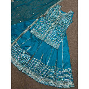 Ensemble haut-plazzo pour femmes, vêtements de soirée, avec dupatta - Product Image 3