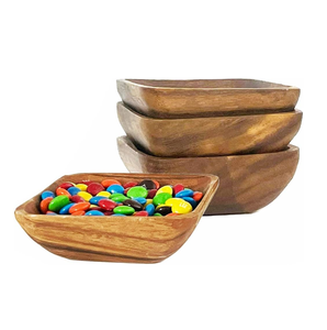11 Inch Acacia Wood fruit Bowl for Mixing Salad Snack Fruit Serving Round Wood Bowl for Kitchen Home Decor - Product Image 6