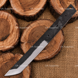 Cuchillo de caza UA Supplies Premium de acero al carbono forjado a mano, hoja Tanto con punta caída, 11 pulgadas de longitud total, mango de acero, 1 año de garantía - Product Image 6