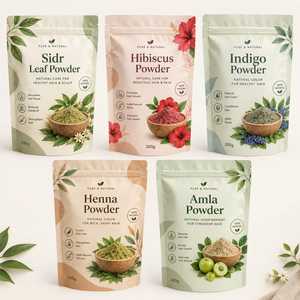 100% Natural Hair Care <b>Powder</b> Sidr Hibiscus Indigo <b>Henna</b> Amla 200g Wholesale Bulk Supplier Private Label OEM ODM from India - Product Image 1