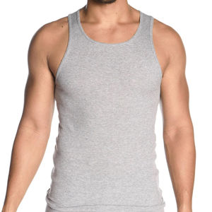 Camisetas Musculares para Hombre, Sin Mangas, de Secado Rápido, Transpirables, para Gimnasio, Entrenamiento, Camiseta Deportiva de Poliéster/Algodón, Ropa Interior Deportiva - Product Image 2