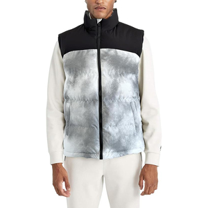 LEAFITS <b>Padded</b> Puffer Vest Winter Water-Resistant Sleeveless Jacket Men's Windproof Thermal Outdoor Turtleneck <b>Heated</b> Durable - Product Image 1