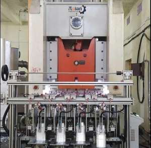 Máquina Punzonadora Automática de Doble Cavidad para Contenedores de Papel de Aluminio ASIAN ENGINEERING, Línea de Producción de Bandejas de Alta Velocidad 50 PPM, Motor para la Industria Textil - Product Image 6