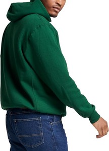 Sudadera con Capucha Verde para Hombre, Corte Regular, Color Sólido, Ropa Casual, Transpirable, Tejido de Rizo Francés, con Bolsillo, Otoño - Product Image 4