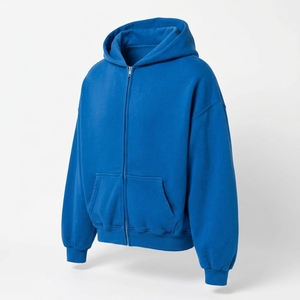 Sudadera con capucha de cierre completo extragrande para hombre, con logotipo personalizado, al por mayor, fabricante de marca privada - Product Image 4