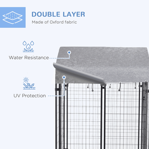 Cuccia per Cani con Opzioni di Gabbie Grandi e Piccole, Trasportino in Metallo e Ferro per Animali Domestici, Cuccia XL per Gatti e Animali Domestici, Confezionata con Vassoio in Legno - Product Image 5