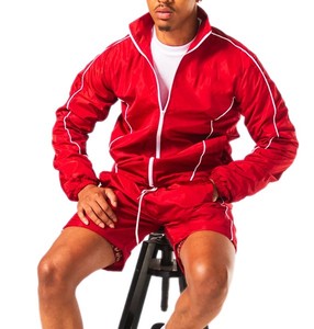 Custom Summer Mens Clothing Jogging Sportswear Suit Sets Luxury Nylon <b>Wind</b> <b>Breaker</b> Windbreaker Short Set for Men - Product Image 4