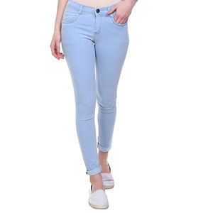 Pantalones Vaqueros de Mujer de Alta Calidad para Uso Casual, Color Sólido, Pantalones Vaqueros de Mujer Más Vendidos para Adultos - Product Image 1