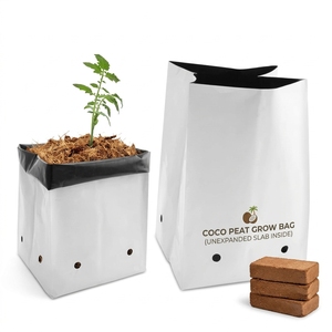 Coco Peat Grow <b>Bags</b> India Plastic 1000mL Capacity Hydroponics Greenhouse Gardening Mushroom Grow Eco-Friendly Black Inner - Product Image 3