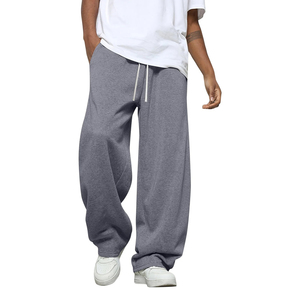 Pantalon de jogging décontracté unisexe sur mesure, respirant, style baggy, avec cordon de serrage à la taille, coupe droite - Product Image 2
