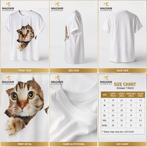 เสื้อยืดคอกลมแขนสั้นผู้ชาย ผ้าฝ้าย 100% ลายทาง โลโก้ด้านหลัง ทรงปกติ ไม่หด รุ่น HDFS094-A4 - Product Image 5