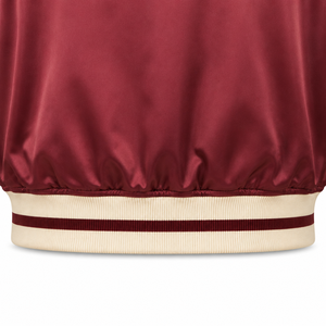 Veste en satin avec logo brodé, personnalisable, unisexe, légère, vente en gros, avec boutons sur le devant et col côtelé - Product Image 4