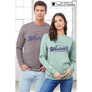 เสื้อสเวตเชิ้ตคอกลม Unisex Bella Canvas 3945 พิมพ์โลโก้ตามสั่ง ผ้าฟลีซฟองน้ำ ไซส์ XS-XL ซิป ซักเอนไซม์ ย้อมสี B0CF74FPGN - Product Image 2