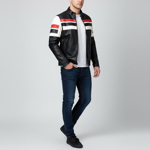 Chaquetas de Cuero Genuino Premium para Motociclistas, Chaquetas Casuales Elegantes para Invierno, Ropa Exterior de Cuero Suave para Hombre - Product Image 3