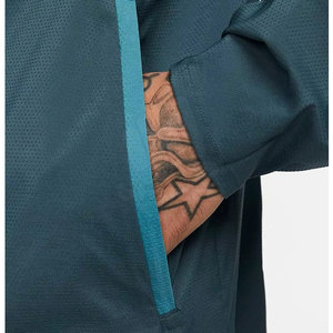 Winter Hooded Casual Windbreaker <b>Short</b> Set for Men with Matching Drawstring <b>Shorts</b> and Zip <b>Jacket</b> - Product Image 5