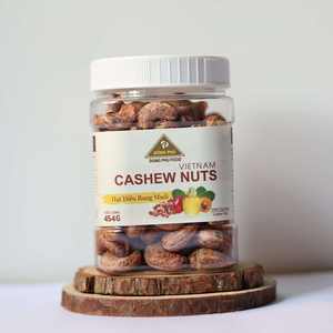 Noix de cajou grillées du Vietnam 454g en pot carré - Vente en gros directe usine, décortiquées, meilleur rapport qualité-prix, bio, qualité supérieure W180 - Product Image 1