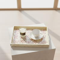 Plateau de service en laque vietnamienne haut de gamme - Style artistique avec incrustation de nacre, motif poisson Koi pour hôtels et complexes hôteliers