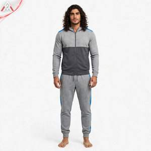 Conjunto Deportivo para Hombre, 100% Algodón, Sudadera con Capucha y Pantalones Anchos de Color Sólido, Estilo Urbano de Invierno, Corte Regular - Product Image 1