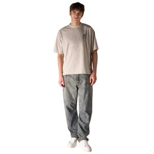 T-shirt Homme Oversize Gris Mélange Coton Logo Minimaliste Poitrine Streetwear Manches Courtes Décontracté Mode Vente en Gros Fabricant OEM - Product Image 6