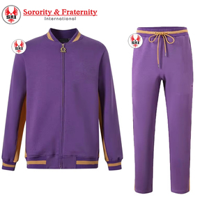 Chándal Personalizado de Algodón Omega con Bordado, Chándal Griego de Alta Calidad para Hermandades, Chándal Transpirable para Hombres - Product Image 6