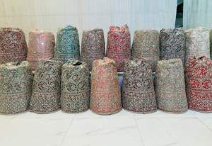 Lehenga Choli de style indien et pakistanais pour femmes, design indien, Lehenga Choli en résille complète, Dupatta, Blouse, Broderie - Product Image 3