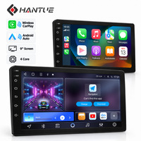 Hantue Autoradio Android 14/15 T100 9 pouces 2+32 Go Lecteur Multimédia Voiture Écran Rétroviseur DVD Stéréo CarPlay