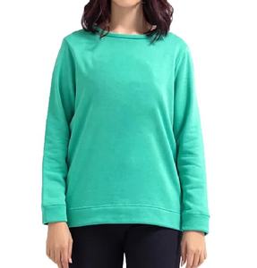 Sudadera de mujer de manga larga de alta calidad Sexy Drop-shoulder Unisex Multi -Color cuello redondo suéter de punto con sudadera única - Product Image 1