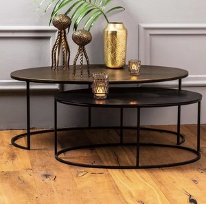 Mesa de Centro de Metal de Lujo Unicorn Handicrafts, Diseño Moderno, Portátil y Plegable, Muebles para Sala de Estar, Decoración del Hogar - Product Image 5