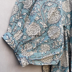 Beautiful floral Cotton Block Printed dress Dress For Casual wear Hand Block Printed Dress - Product Image 5