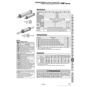 SMC Pneumatics Air Cylindre C96SB50-400C Produit de cylindre de haute qualité - Product Image 1