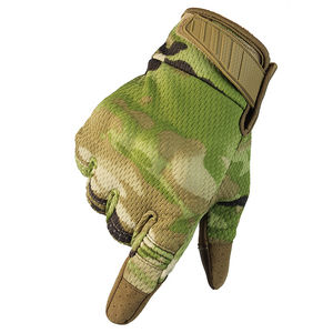 Guantes Tácticos de Camuflaje de Alta Calidad, Lisos, para Todos los Dedos, 10mil, Antideslizantes, Transpirables, para Actividades al Aire Libre, Camping, Ciclismo - Product Image 2