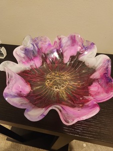 Top Selling Polished Handmade Eco-Friendly Resin Serving Bowl Platter-Dishwasher Safe Customizable Modern European Design Home - Product Image 3