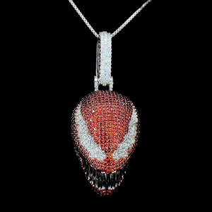 Collar con Colgante de Serpiente en Oferta, Colgante del Famoso Personaje de Cómics Venom, Plata de Ley 925, Juego Completo de Moissanita, Colgante Hip Hop - Product Image 3