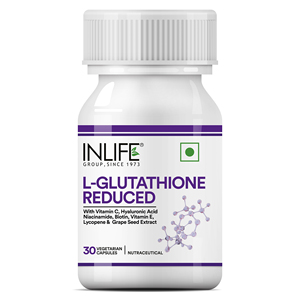 Cápsulas de L-Glutatión Reducido 500mg con Semilla de Uva, Ácido Hialurónico, Niacinamida, Vitamina C, E, Licopeno, Biotina, 30 Unidades - Product Image 1