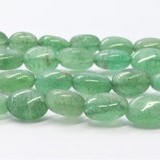 Perles ovales lisses en quartz fraise vert de qualité supérieure, 7x11 mm, perles de pierres précieuses fraise vertes naturelles, brin de 16 pouces - Product Image 4