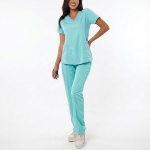 Comfortable Unisex Hospital <b>Scrub</b> Suit Uniform Sets Short Sleeve OEM Service Trending Product Low MOQ Customized Color & Design - Product Image 4