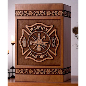 Handcrafted Wooden Cremation Urn with Bird Carving | Personalized Memorial Memorial Keepsake by AYAANS - Product Image 1