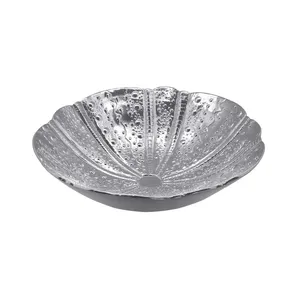 Elegant Oval Metal Serving Tray for Fine Dining Restaurant Hotel and Banquet Service Handmade Rectangle Decorative Metal Tray - Product Image 1