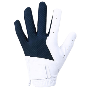 Gant de golf DARIB IMPEX pour main gauche, blanc, en cuir véritable, antidérapant, fermeture auto-agrippante, unisexe, usage sportif, modèle DI-GF-MN-1111, gaufré - Product Image 4