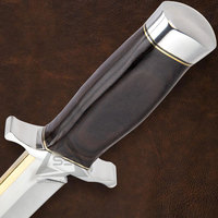 Beliebte Neue Bowie-Messer aus Edelstahl mit Holzgriff, DIY Anpassbare Größe, Leichtgewichtig, OEM Private Label, Hochwertig