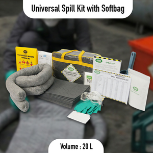 ชุดดูดซับสารเคมีแบบพกพา ขนาด 20 ลิตร สำหรับงานอุตสาหกรรม ฉุกเฉิน และคลังสินค้า - Product Image 2