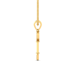 Collier pendentif cœur en argent massif 925 avec diamant de laboratoire, plaqué or jaune, bijoux fins certifiés IGI, cadeau d'anniversaire de luxe - Product Image 2